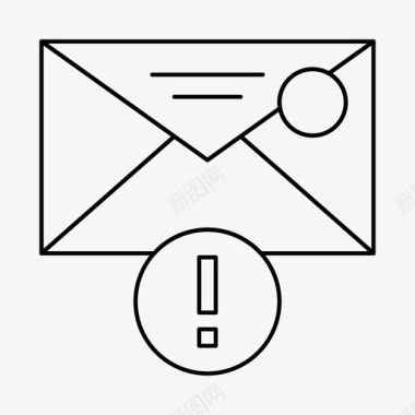 重要信息电子邮件信件图标图标