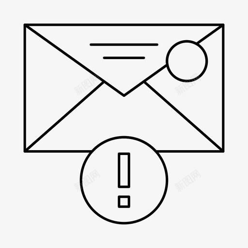 重要信息电子邮件信件图标svg_新图网 https://ixintu.com 信件 电子邮件 重要信息