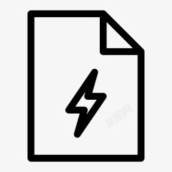 图标蓝灯快闪文件快闪文件页文件纸图标高清图片