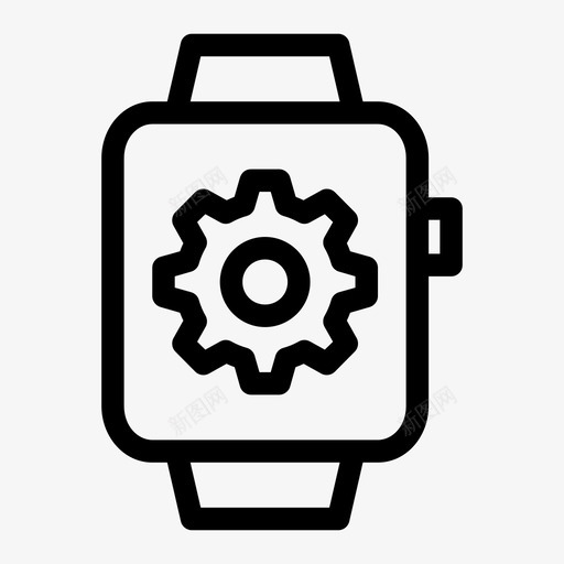 智能手表齿轮技术时钟图标svg_新图网 https://ixintu.com 技术 时钟 智能手表 智能手表齿轮 苹果智能手表