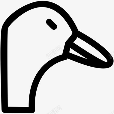 海鸥动物和鸟类可爱的图标图标