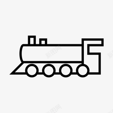 机车铁轨蒸汽机图标图标