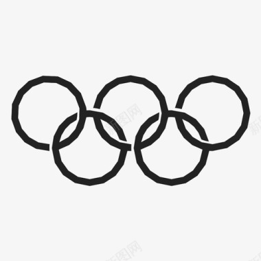 奥林匹克五环奥林匹克运动会体育比赛图标图标