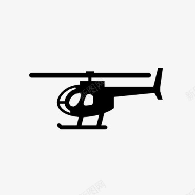 轻型直升机运输休斯500d图标图标
