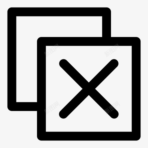 删除窗口界面程序图标svg_新图网 https://ixintu.com 删除窗口 基本粗体 界面 程序 选项卡