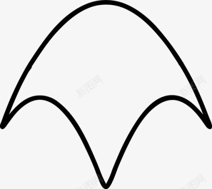 曲线三维等轴测图标图标