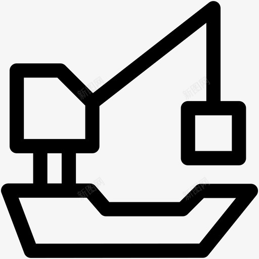 货船船帆船图标svg_新图网 https://ixintu.com 帆船 船 货船 运输可爱的图标 邮轮