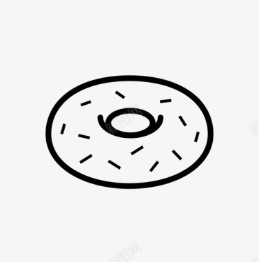 甜甜圈食物垃圾食品图标图标