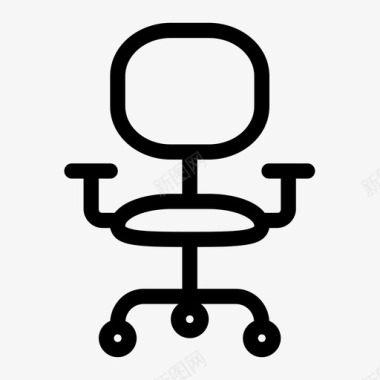 办公椅电脑办公室图标图标