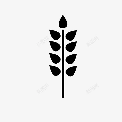 小麦粒面包面筋图标svg_新图网 https://ixintu.com 小麦粒 植物 面包 面筋 餐车