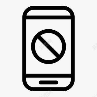 手机被阻止手机拒绝图标图标