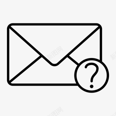 未知电子邮件电子邮件收件箱图标图标