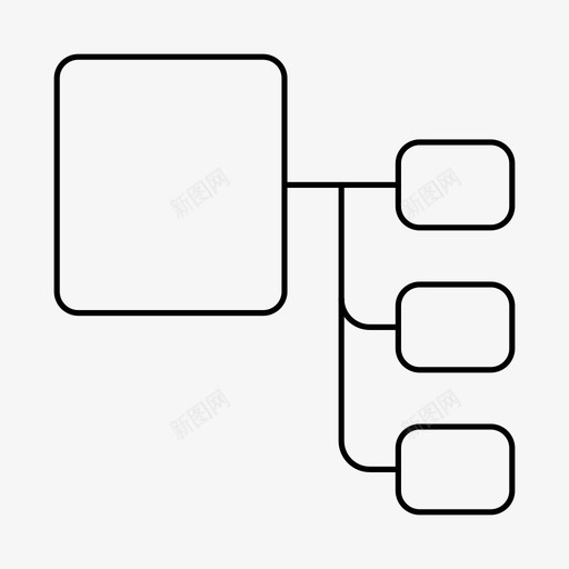 等级建筑网络图标svg_新图网 https://ixintu.com 建筑 等级 组织 结构 网络