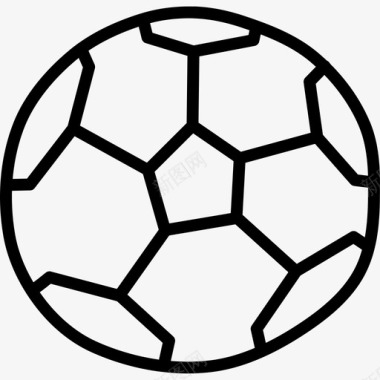 足球体育手绘涂鸦图标图标