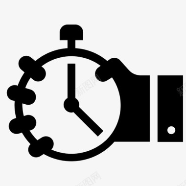 时间管理商业时钟图标图标