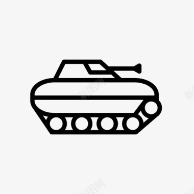 坦克军事运输图标图标