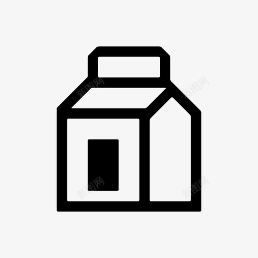 牛奶包装早晨图标svg_新图网 https://ixintu.com 包装 早晨 早餐 混合 牛奶 盒子 送货员1 食品 饮料