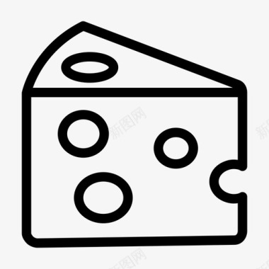 乳酪乳酪轮食品图标图标