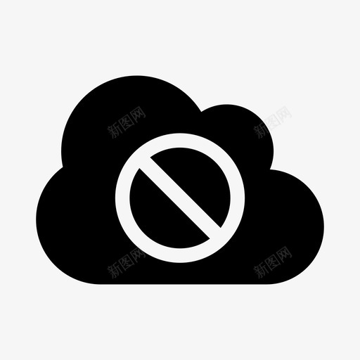 云阻塞云计算云服务图标svg_新图网 https://ixintu.com 云 云服务 云计算 云阻塞 天空