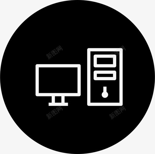 pc机计算机cpu图标svg_新图网 https://ixintu.com cpu pc机 台式机 显示器 系统 联网和共享环线差 计算机