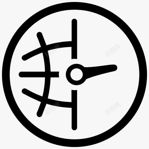 时区时钟地球图标svg_新图网 https://ixintu.com 世界 商业终极图标 地球 时区 时钟