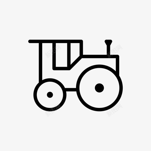 拖拉机农业耕作图标svg_新图网 https://ixintu.com 农业 拖拉机 耕作 运输 骑行