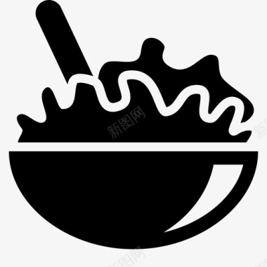 沙拉碗食品健康图标图标