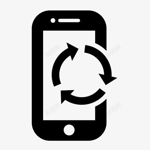 智能手机同步操作系统更新手机同步图标svg_新图网 https://ixintu.com iphone更新 手机同步 操作系统更新 智能手机同步 软件更新