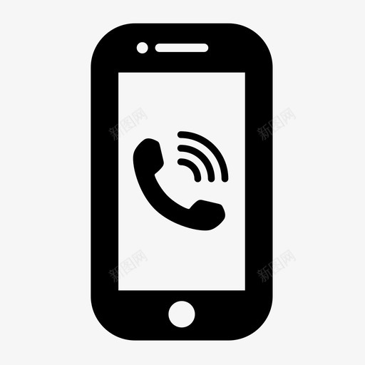 智能手机呼叫来电电话呼叫图标svg_新图网 https://ixintu.com 智能手机呼叫 来电 电话呼叫 电话接收器 铃声iphone