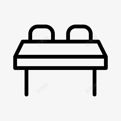 桌子商务会议图标svg_新图网 https://ixintu.com 会议 商务 桌子 演示 研讨会