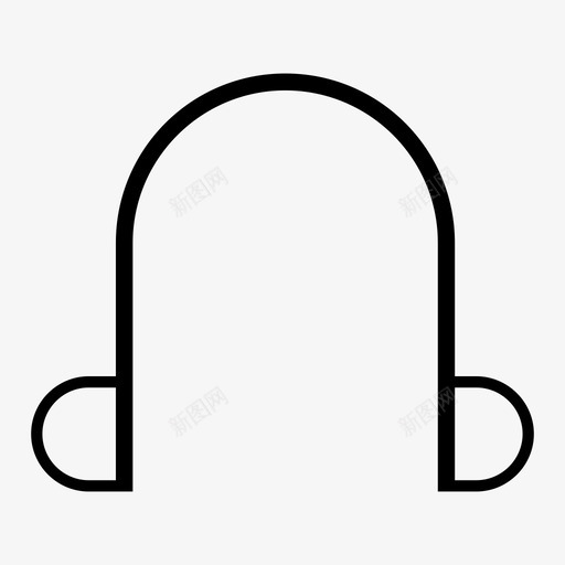 耳机音频乐器图标svg_新图网 https://ixintu.com 乐器 扬声器 收听 耳机 耳机音频乐器 音频