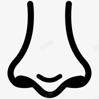 鼻子鼻孔鼻科图标图标