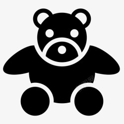 软玩具玩具熊儿童软图标高清图片