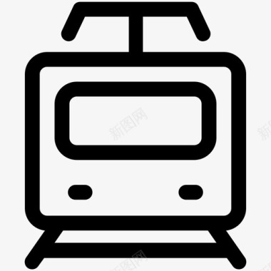 火车地铁有轨电车图标图标