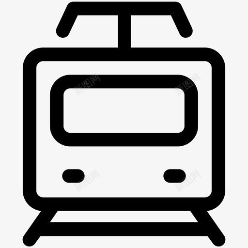 火车地铁有轨电车图标svg_新图网 https://ixintu.com 交通 全球物流可爱的图标 地铁 有轨电车 火车
