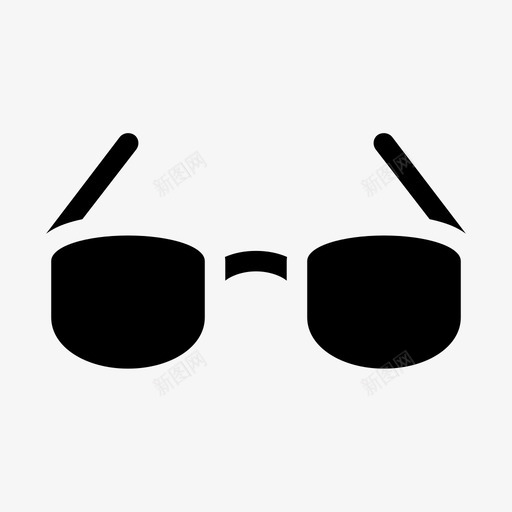 太阳镜眼镜处方图标svg_新图网 https://ixintu.com 处方 太阳镜 时尚符号 眼镜 视觉