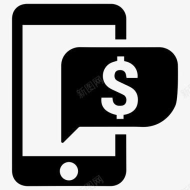 手机银行支票余额电子商务图标图标