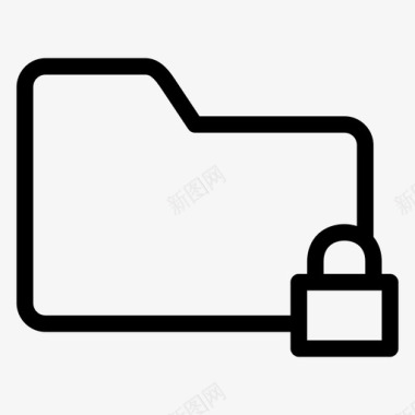 文件夹锁保险箱隐私图标图标