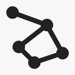 十二点连接星座点图标高清图片