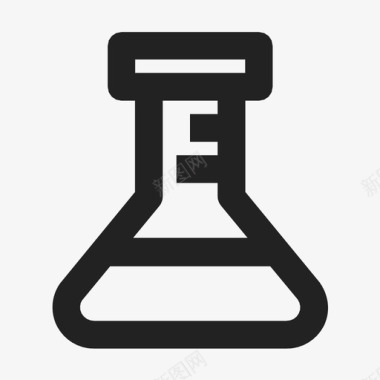 实验室烧瓶erlenmeyer玻璃图标图标