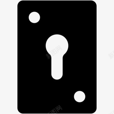 钥匙孔锁挂锁图标图标