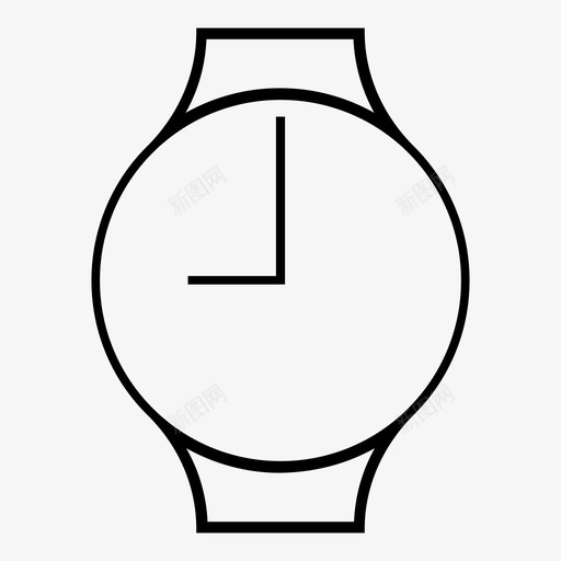 手表模拟设备图标svg_新图网 https://ixintu.com 手表 技术 时间 模拟 腕表时间模拟 设备