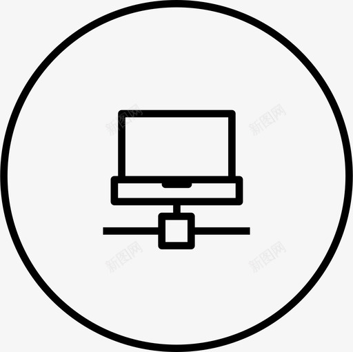 网络共享计算机笔记本电脑图标svg_新图网 https://ixintu.com 在线 笔记本电脑 网络共享 联网 联网和共享环线 计算机