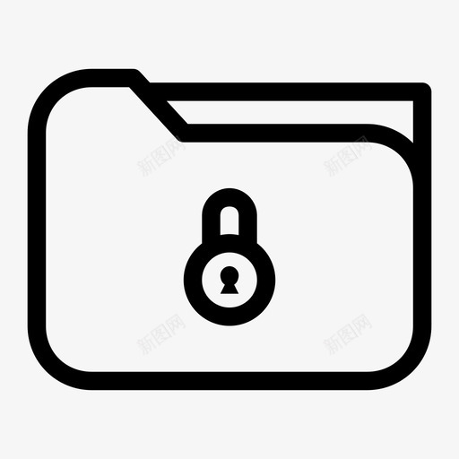 受保护文件夹文件挂锁图标svg_新图网 https://ixintu.com 受保护文件夹 安全 挂锁 文件