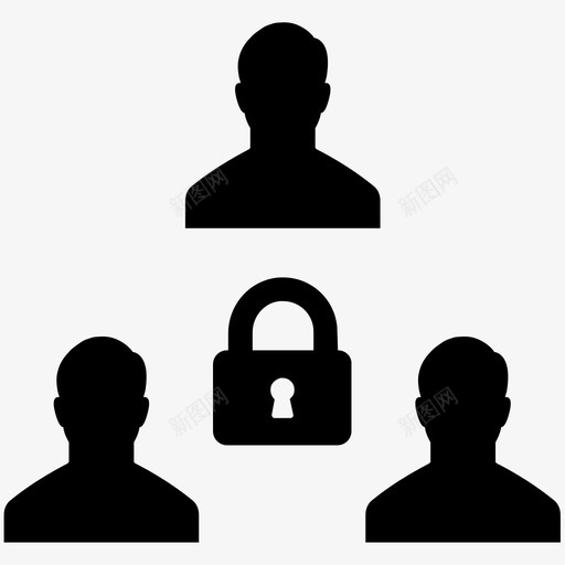 专用组锁定成员资格图标svg_新图网 https://ixintu.com 专用组 安全 成员资格 组第1卷 锁定 高级成员资格