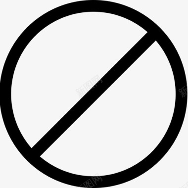 禁止拒绝停止图标图标