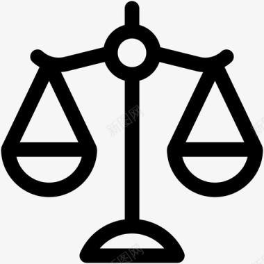 正义尺度平衡尺度法院图标图标