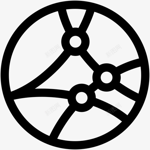 全球连接州网络图标svg_新图网 https://ixintu.com 世界 互联网可爱的图标 互联网连接 位置 全球 全球连接 国家 城市 州 网络
