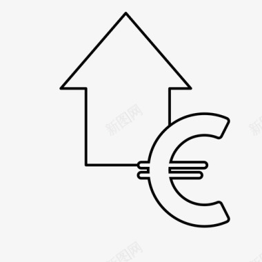 欧元货币薪水图标图标