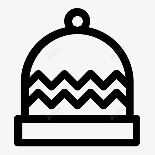 针织帽比尼波波图标svg_新图网 https://ixintu.com 帽子 比尼 波波 礼服 衣服 针织帽 雪橇车